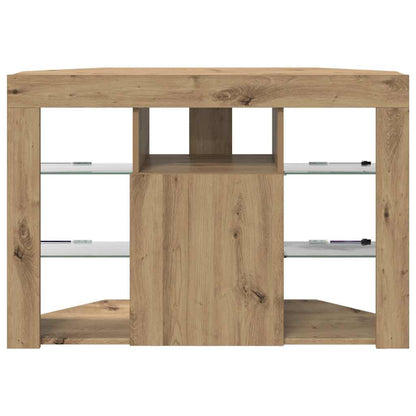 Corner LED TV Cabinet 100x40x68cm Artisan Oak Engineered Wood