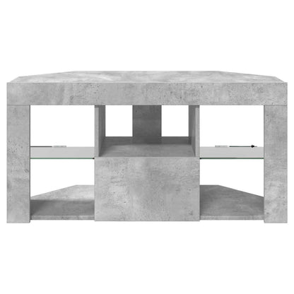 Corner LED TV Cabinet 100 x 40 x 50 cm Concrete Grey