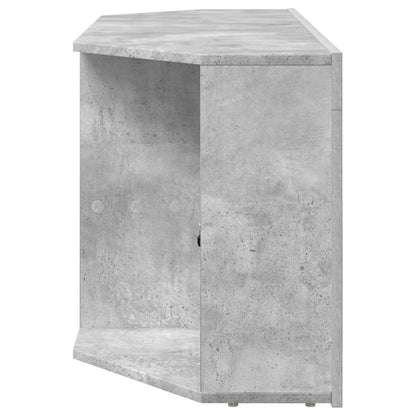 Corner LED TV Cabinet 100 x 40 x 50 cm Concrete Grey