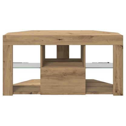 Corner LED TV Cabinet 100 x 40 x 50 cm Artisan Oak