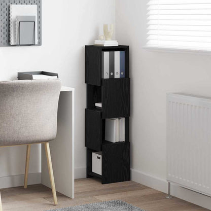 Corner Cabinet 25.5x25x102cm Engineered Wood Black Oak