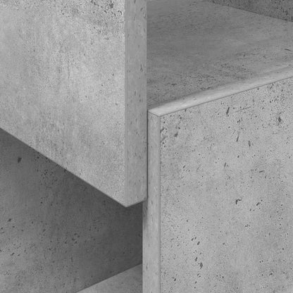 Corner Cabinet 25.5x25x102cm Engineered Wood Concrete Grey