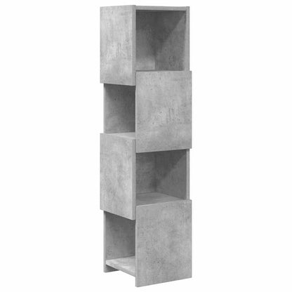 Corner Cabinet 25.5x25x102cm Engineered Wood Concrete Grey