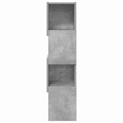 Corner Cabinet 25.5x25x102cm Engineered Wood Concrete Grey