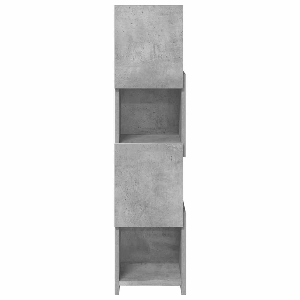 Corner Cabinet 25.5x25x102cm Engineered Wood Concrete Grey