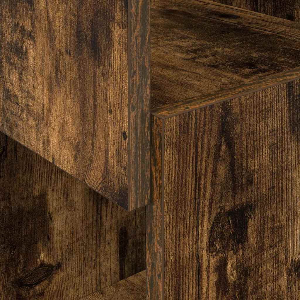 Corner Cabinet Smoked Oak 25.5x25x102cm Engineered Wood