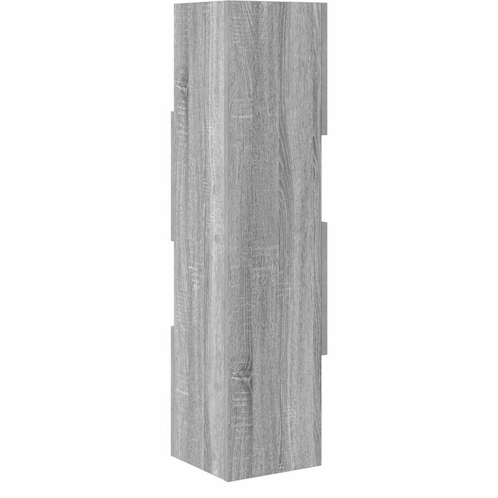 Corner Cabinet 25.5x25x102cm Engineered Wood Grey Sonoma