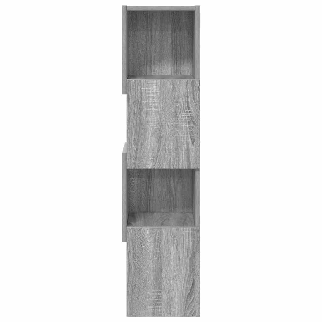 Corner Cabinet Grey Sonoma 25.5x25x102cm Engineered Wood