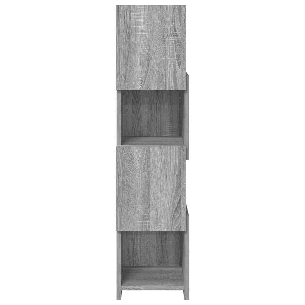 Corner Cabinet Grey Sonoma 25.5x25x102cm Engineered Wood