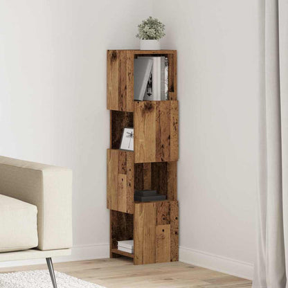 Corner Cabinet Old Wood 25.5x25x102cm Engineered Wood