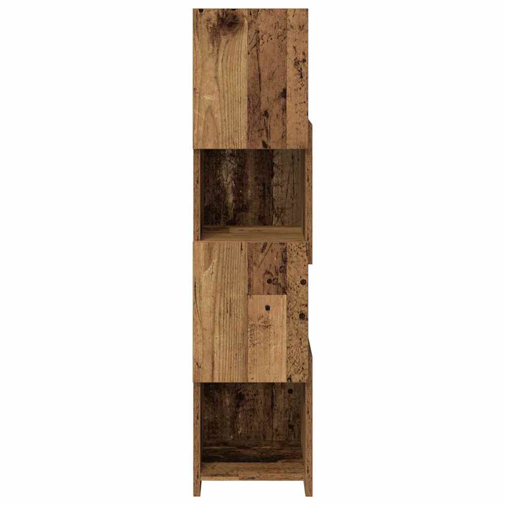 Corner Cabinet Old Wood 25.5x25x102cm Engineered Wood