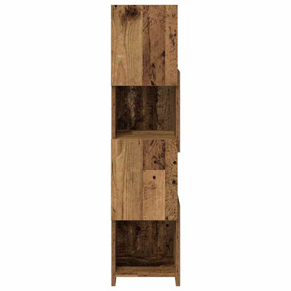 Corner Cabinet Old Wood 25.5x25x102cm Engineered Wood