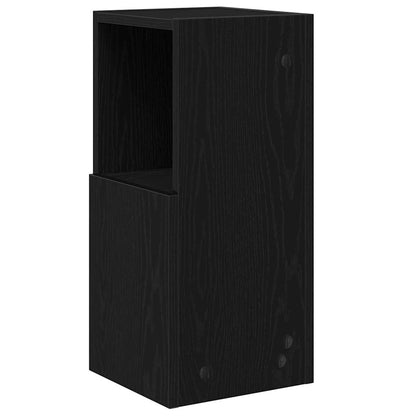Corner Cabinet Black Oak 25.5x25x55cm Engineered Wood