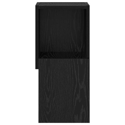 Corner Cabinet 25.5x25x55cm Engineered Wood Black Oak