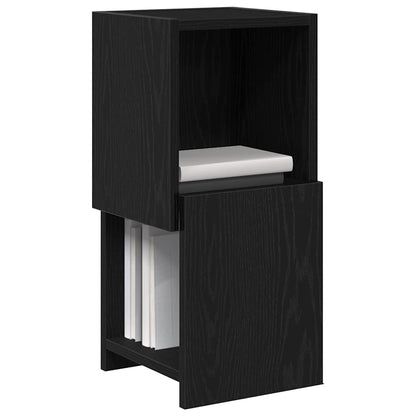 Corner Cabinet 25.5x25x55cm Engineered Wood Black Oak