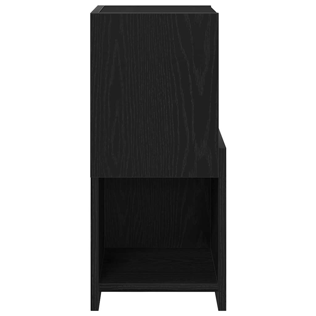 Corner Cabinet 25.5x25x55cm Engineered Wood Black Oak