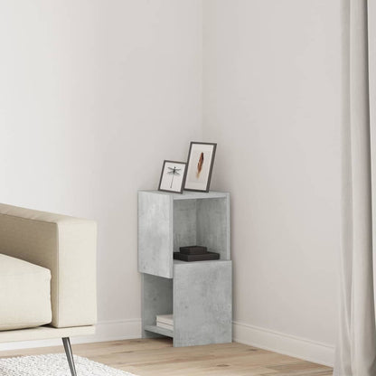 Corner Cabinet Concrete Grey 25.5x25x55cm Engineered Wood