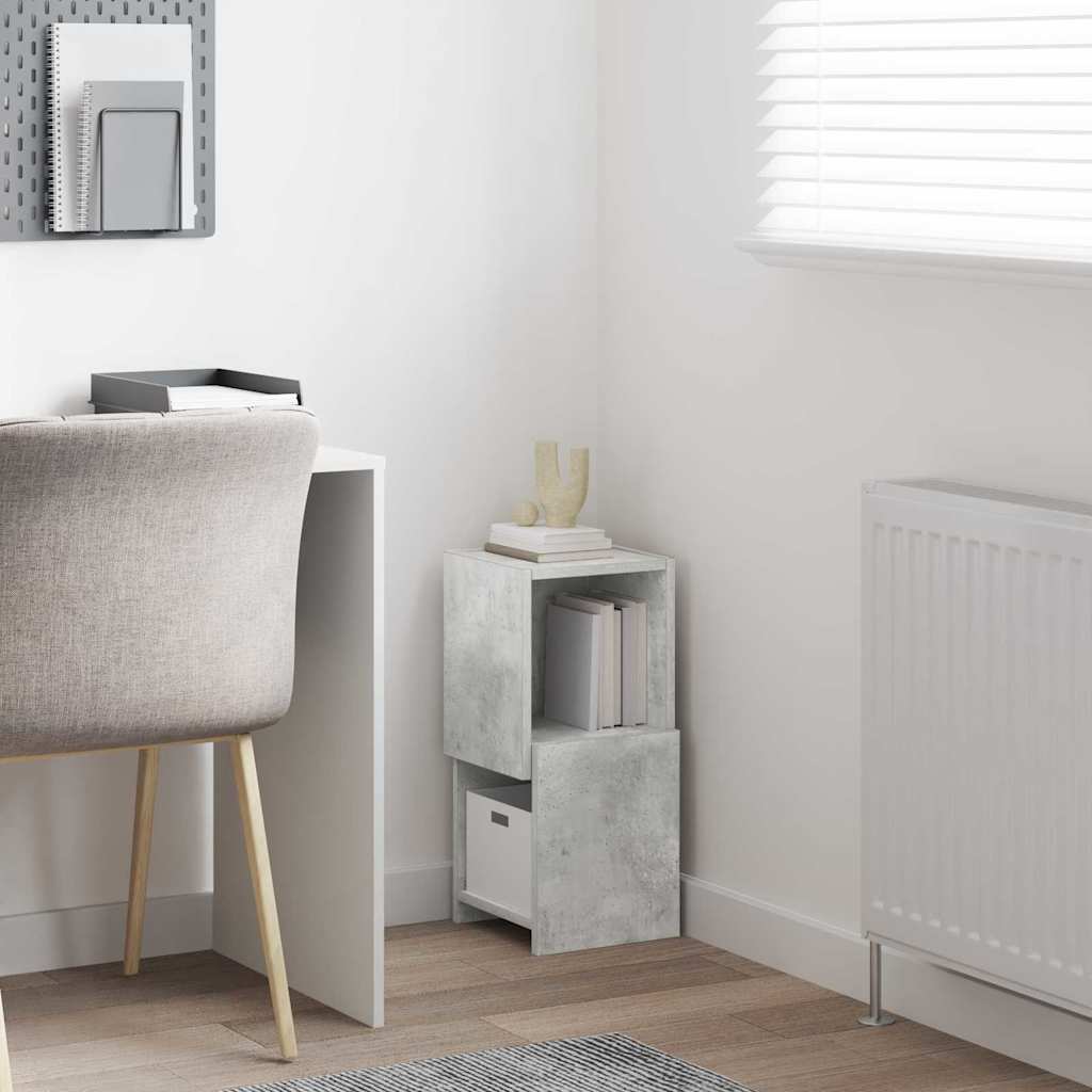 Corner Cabinet Concrete Grey 25.5x25x55cm Engineered Wood