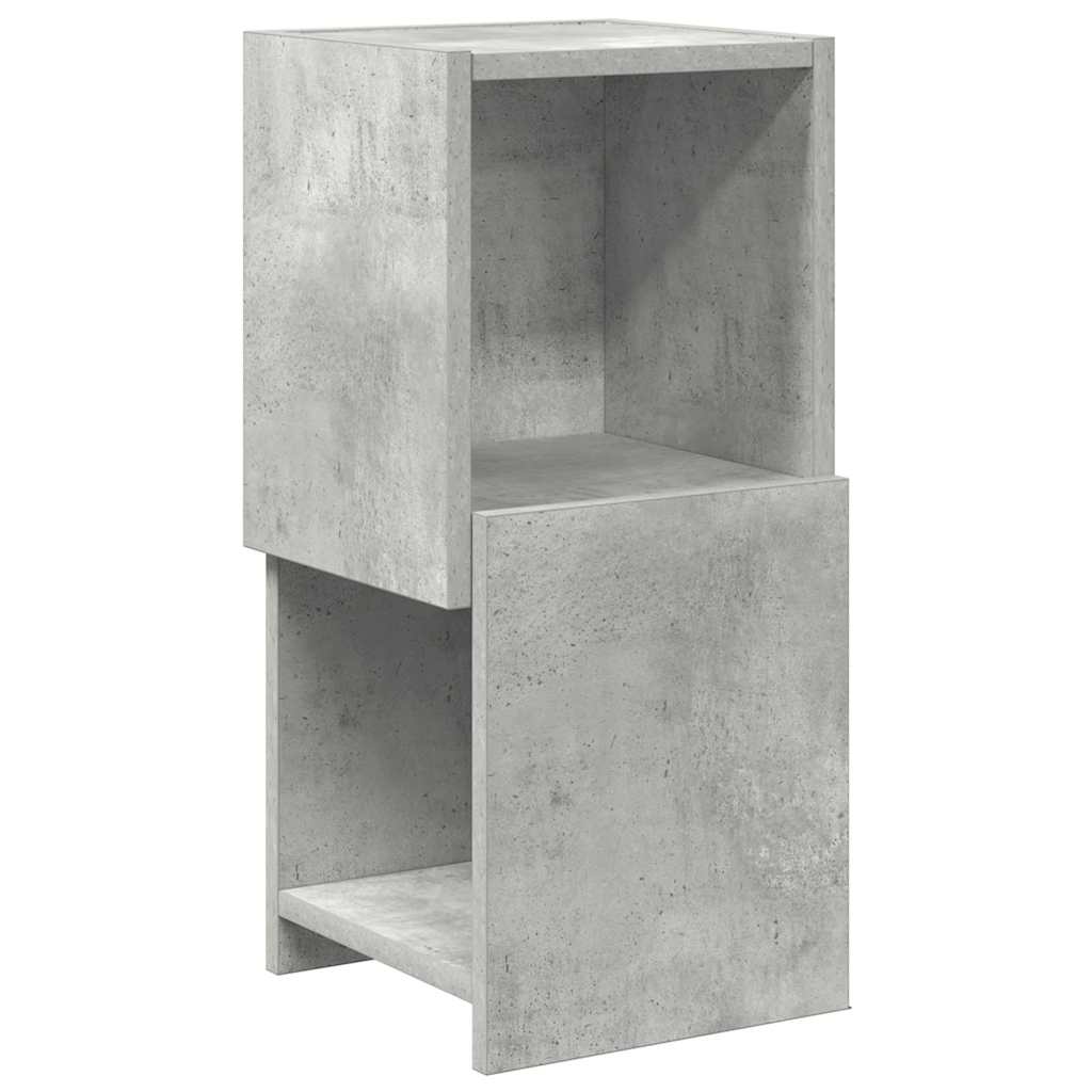 Corner Cabinet 25.5x25x55cm Engineered Wood Concrete Grey