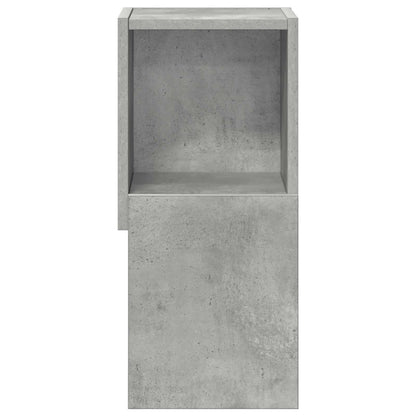 Corner Cabinet 25.5x25x55cm Engineered Wood Concrete Grey