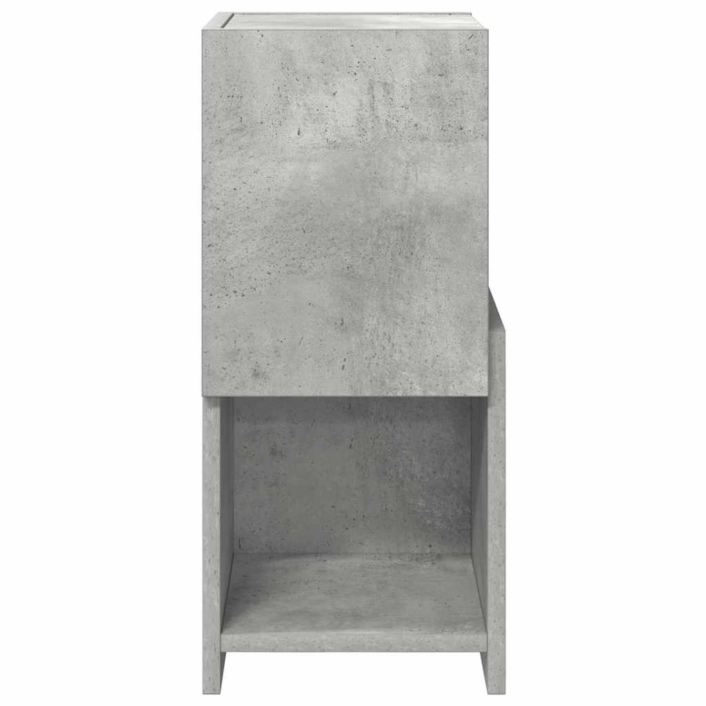 Corner Cabinet 25.5x25x55cm Engineered Wood Concrete Grey