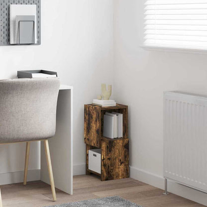 Corner Cabinet Smoked Oak 25.5x25x55cm Engineered Wood