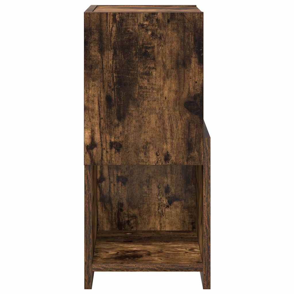 Corner Cabinet Smoked Oak 25.5x25x55cm Engineered Wood