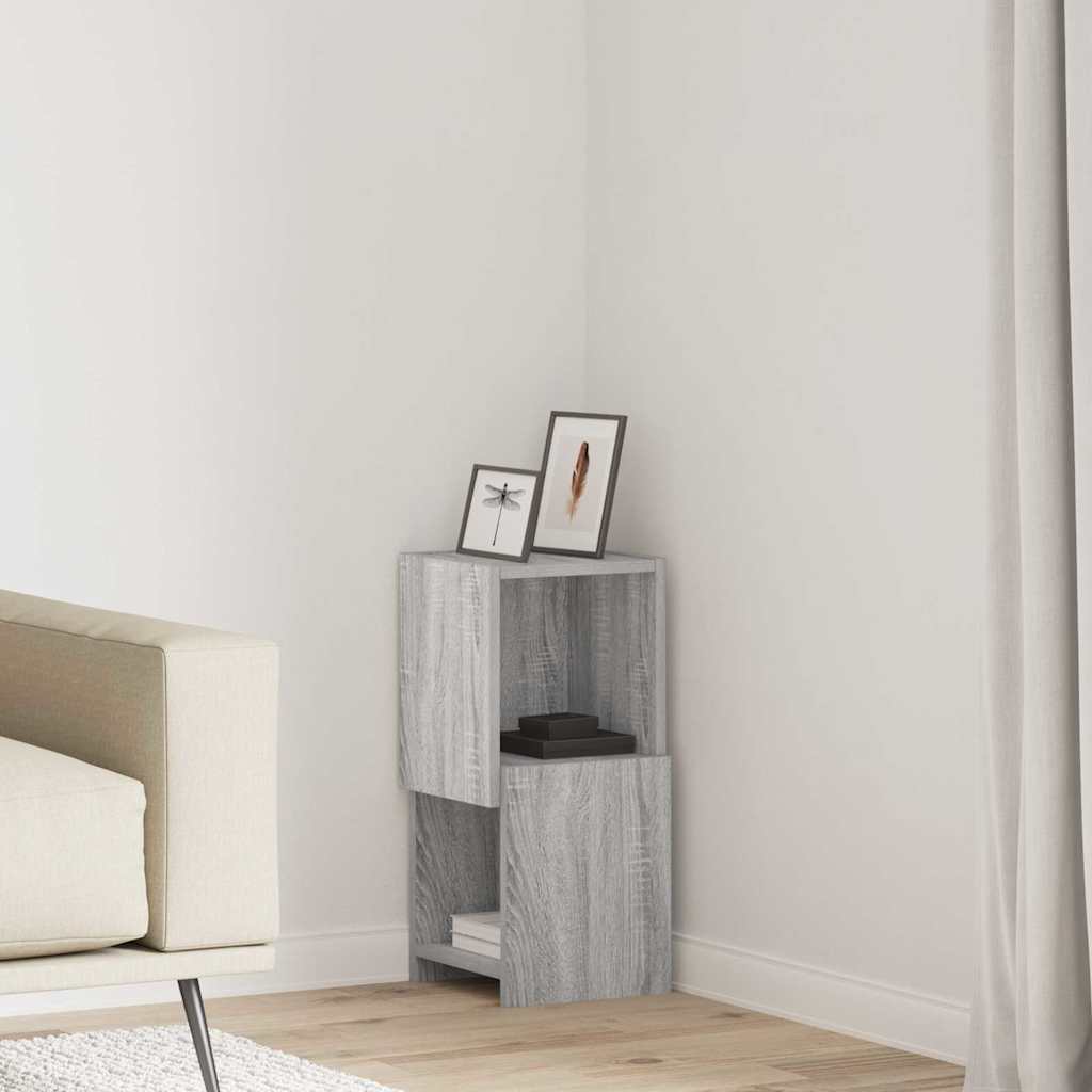 Corner Cabinet Grey Sonoma 25.5x25x55cm Engineered Wood