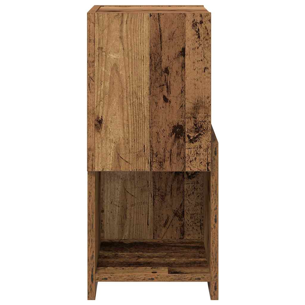 Corner Cabinet Old Wood 25.5x25x55cm Engineered Wood