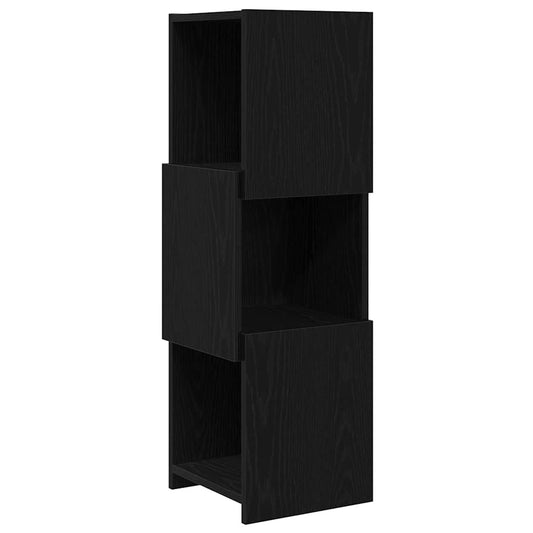 Corner Cabinet Black Oak 30.5x30x95cm Engineered Wood