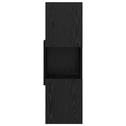 Corner Cabinet 30.5x30x95cm Engineered Wood Black Oak