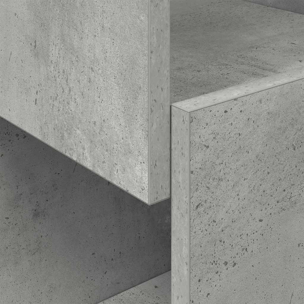 Corner Cabinet 30.5x30x95cm Engineered Wood Concrete Grey