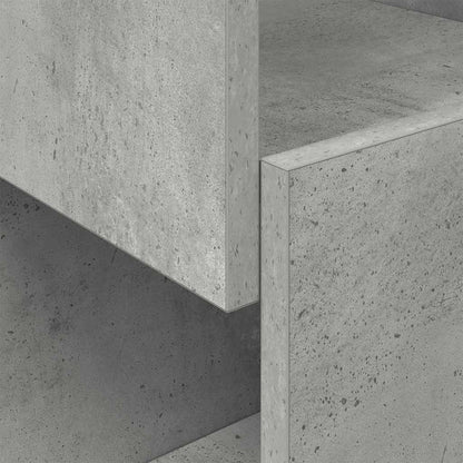 Corner Cabinet 30.5x30x95cm Engineered Wood Concrete Grey