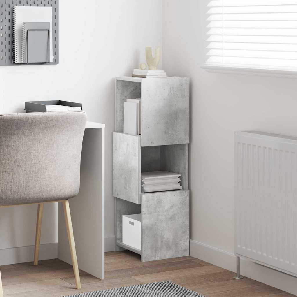 Corner Cabinet 30.5x30x95cm Engineered Wood Concrete Grey