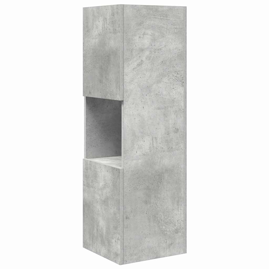 Corner Cabinet 30.5x30x95cm Engineered Wood Concrete Grey