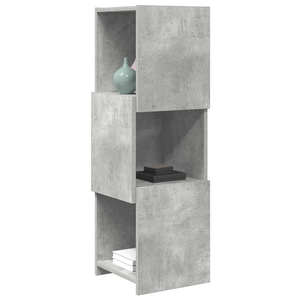 Corner Cabinet 30.5x30x95cm Engineered Wood Concrete Grey