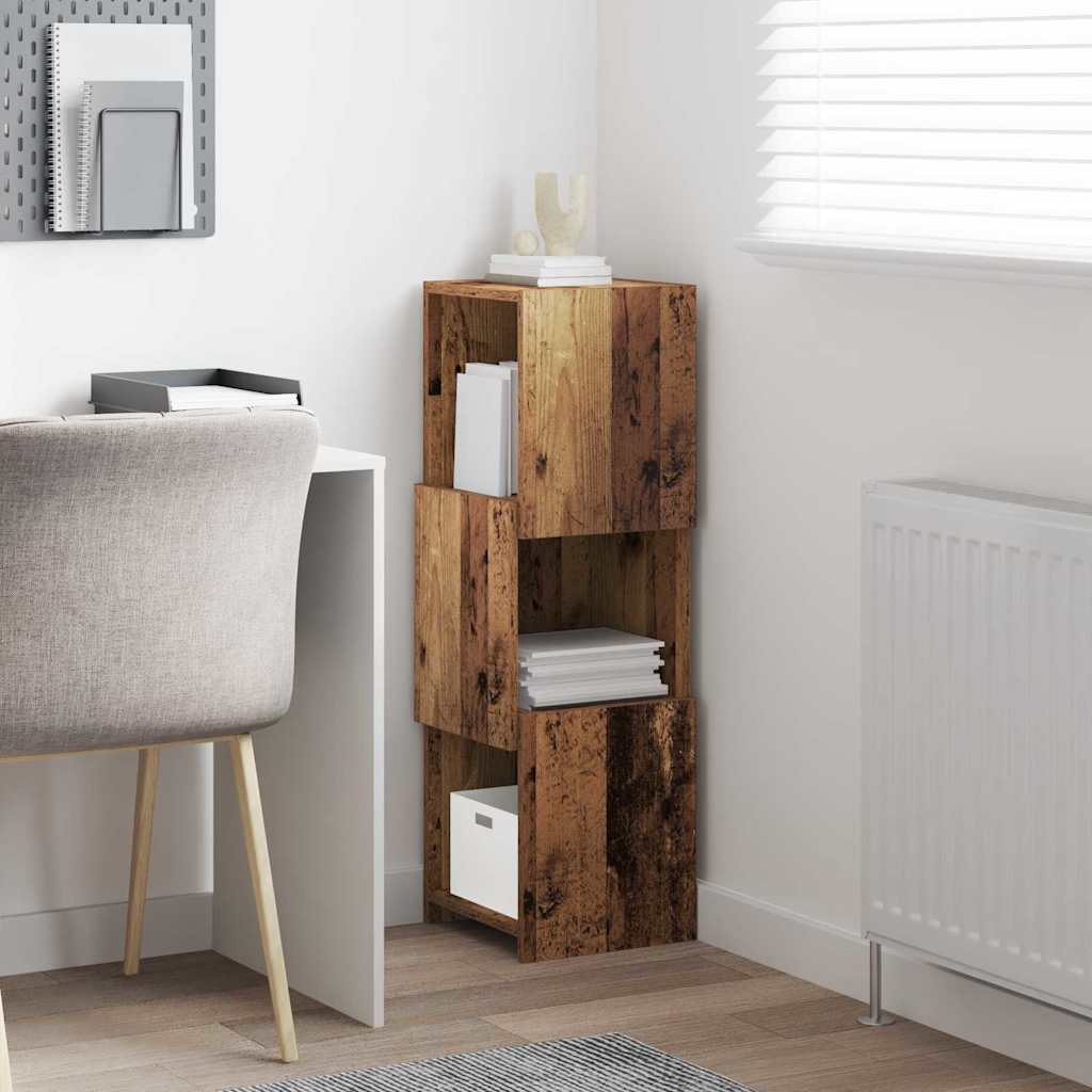 Corner Cabinet Old Wood 30.5x30x95cm Engineered Wood