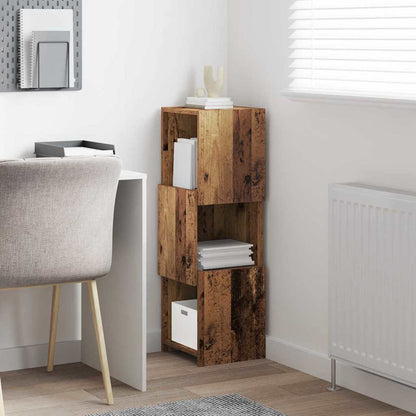 Corner Cabinet Old Wood 30.5x30x95cm Engineered Wood
