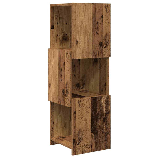 Corner Cabinet Old Wood 30.5x30x95cm Engineered Wood