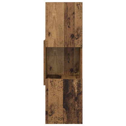 Corner Cabinet Old Wood 30.5x30x95cm Engineered Wood