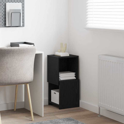 Corner Cabinet Black Oak 30.5x30x65cm Engineered Wood