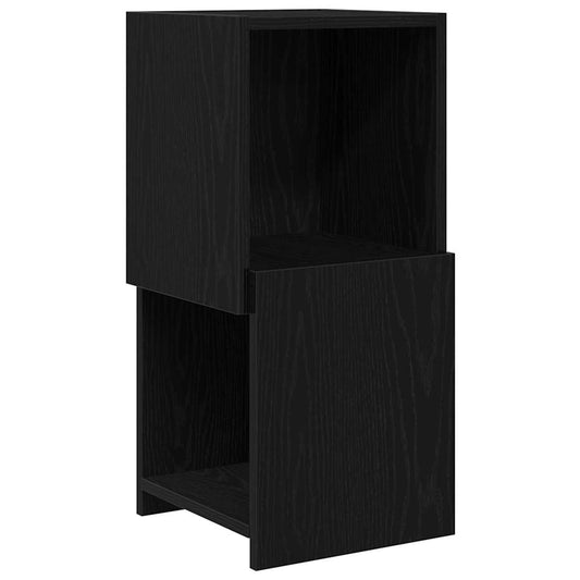 Corner Cabinet Black Oak 30.5x30x65cm Engineered Wood