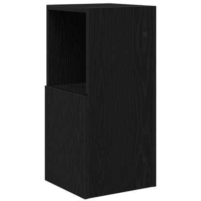 Corner Cabinet Black Oak 30.5x30x65cm Engineered Wood