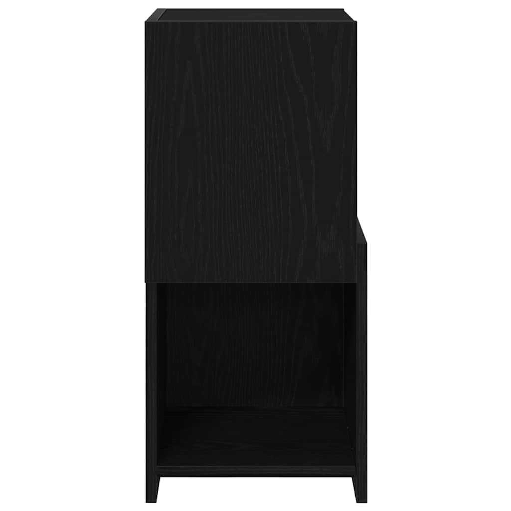 Corner Cabinet Black Oak 30.5x30x65cm Engineered Wood