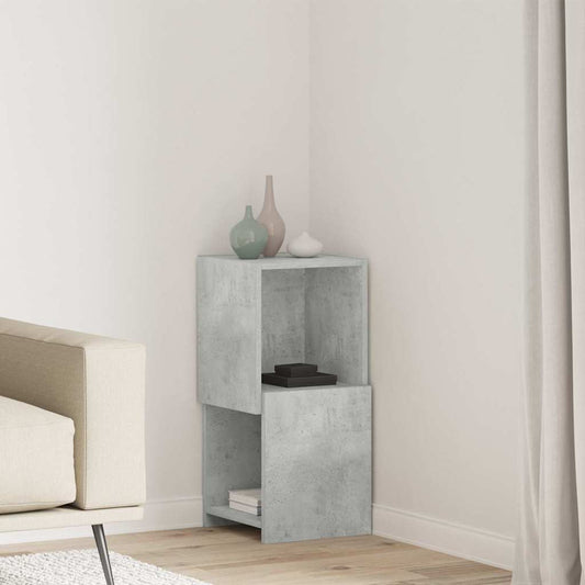 Corner Cabinet Concrete Grey 30.5x30x65cm Engineered Wood