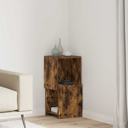 Corner Cabinet Smoked Oak 30.5x30x65cm Engineered Wood