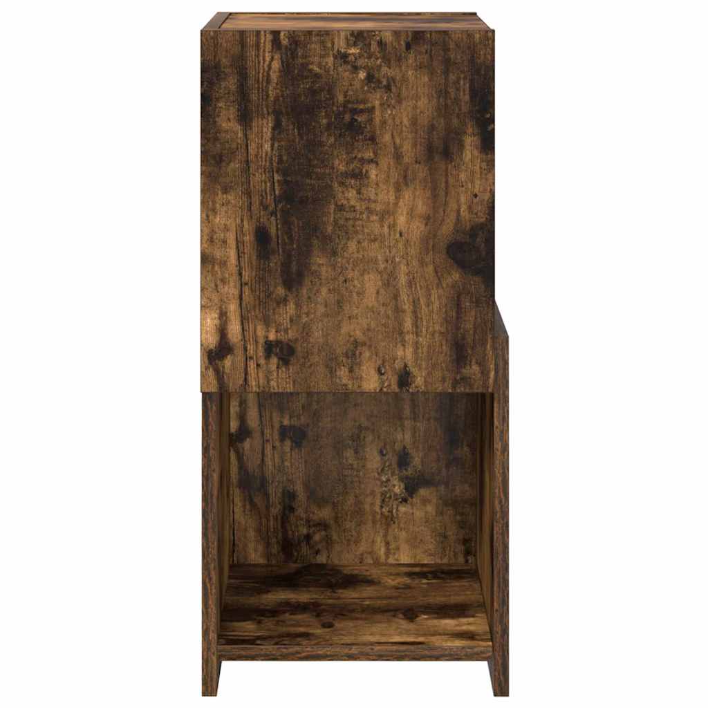 Corner Cabinet Smoked Oak 30.5x30x65cm Engineered Wood