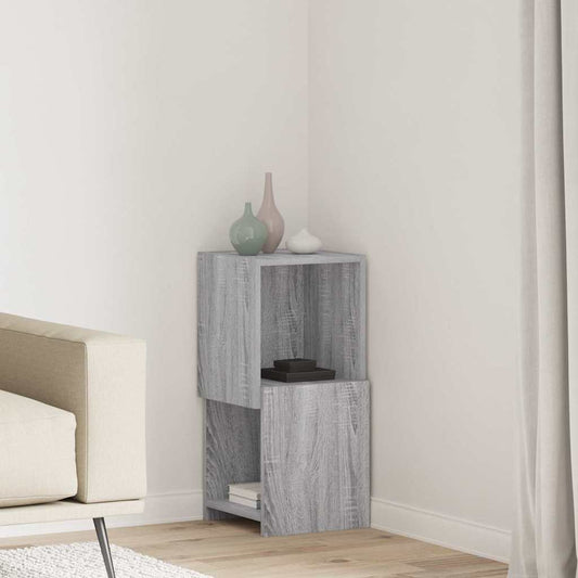 Corner Cabinet Grey Sonoma 30.5x30x65cm Engineered Wood