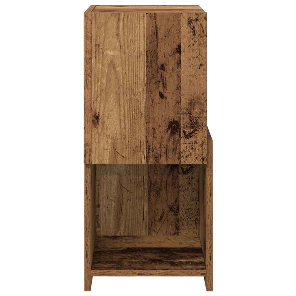 Corner Cabinet Old Wood 30.5x30x65cm Engineered Wood