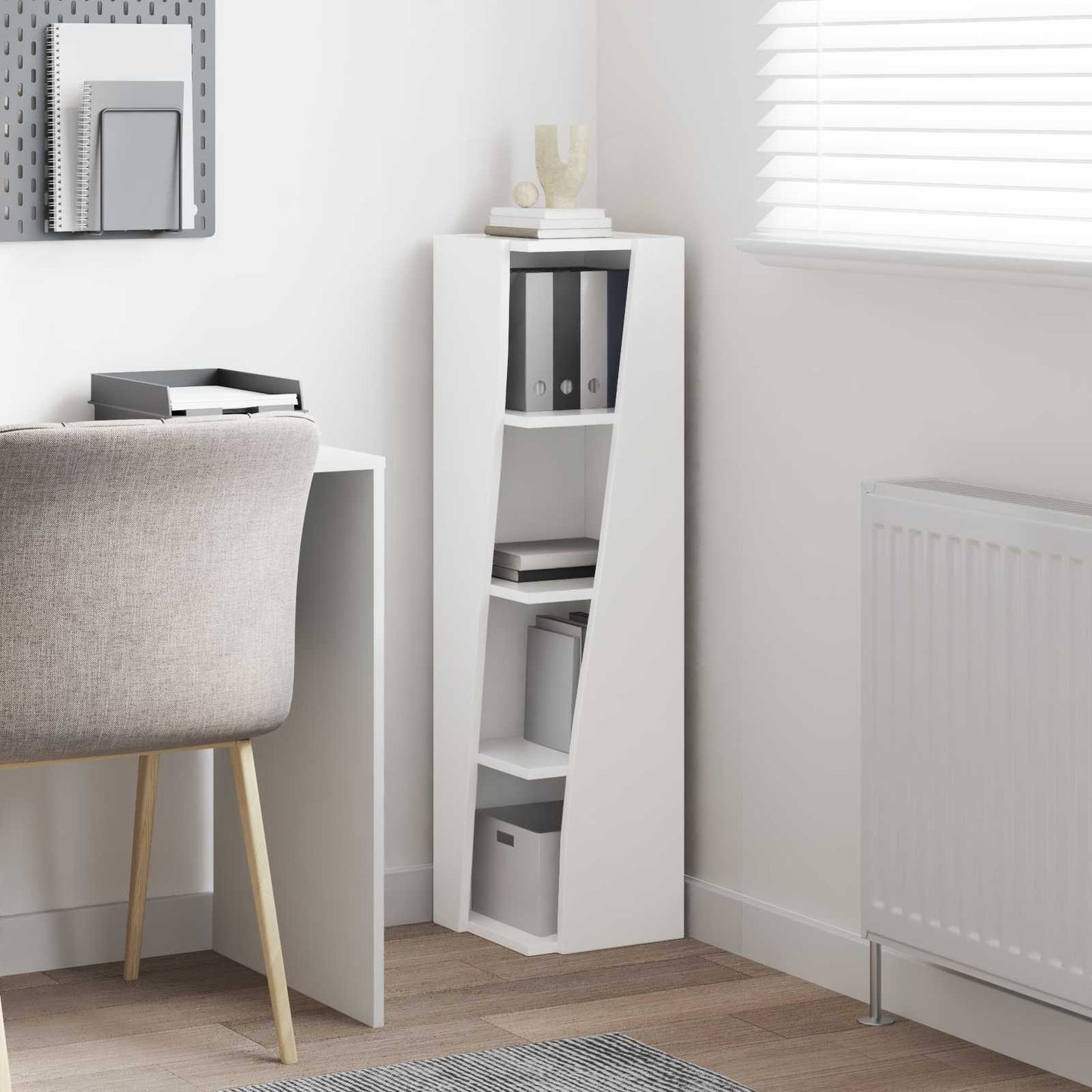 Corner Cabinet 27.5x27x102cm Engineered Wood